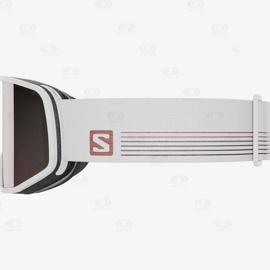 White Salomon LO FI MULTILAYER Men's Goggles | US-O2036