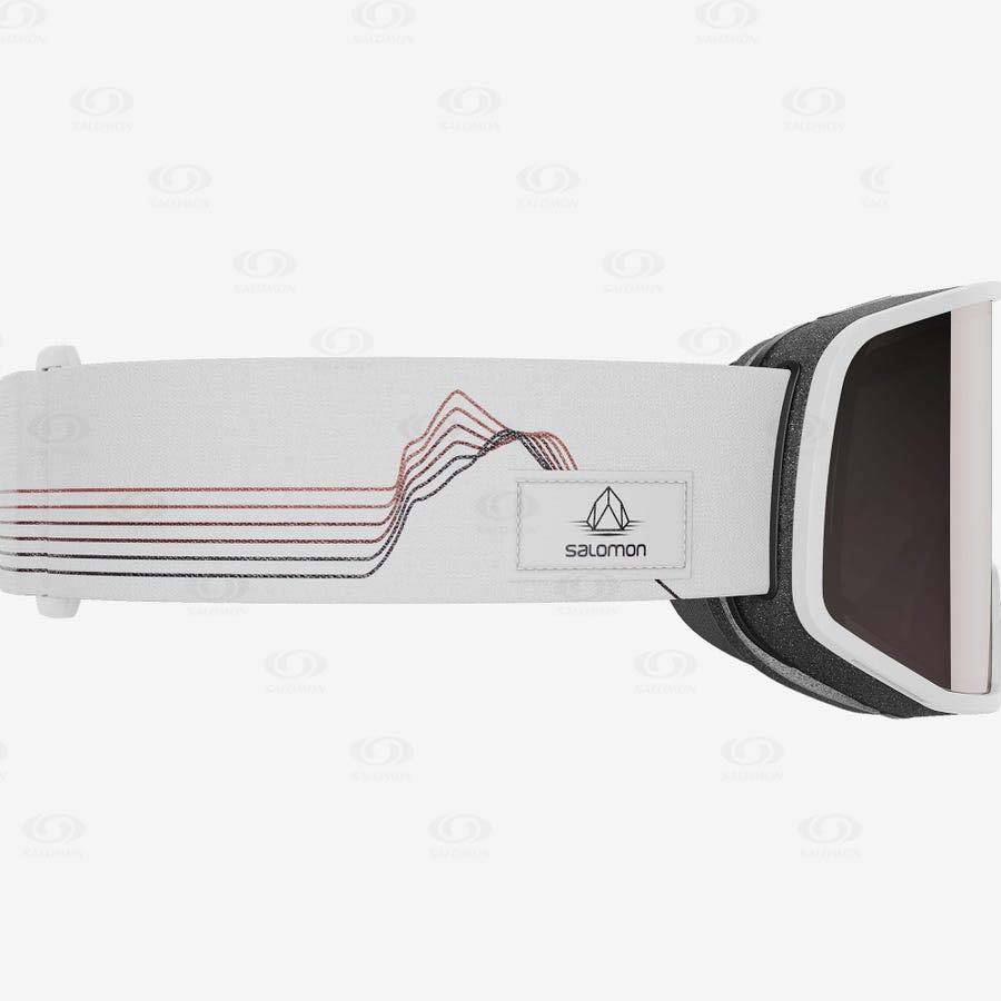 White Salomon LO FI MULTILAYER Men's Goggles | US-O2036