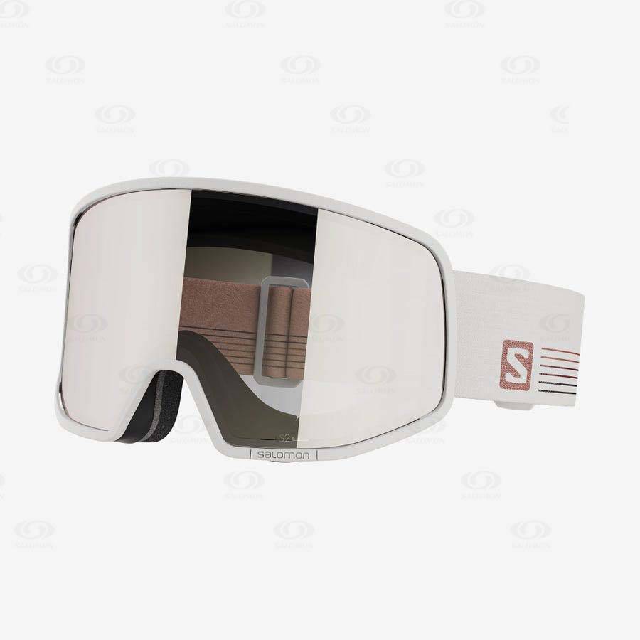 White Salomon LO FI MULTILAYER Men\'s Goggles | US-O2036