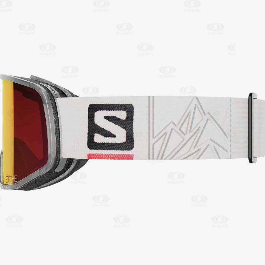 White Salomon LO FI SIGMA Men's Goggles | US-A1682