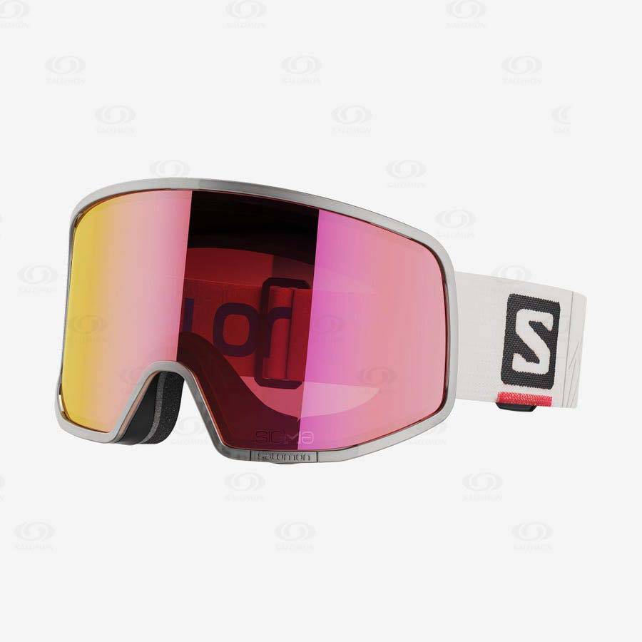 White Salomon LO FI SIGMA Men\'s Goggles | US-A1682