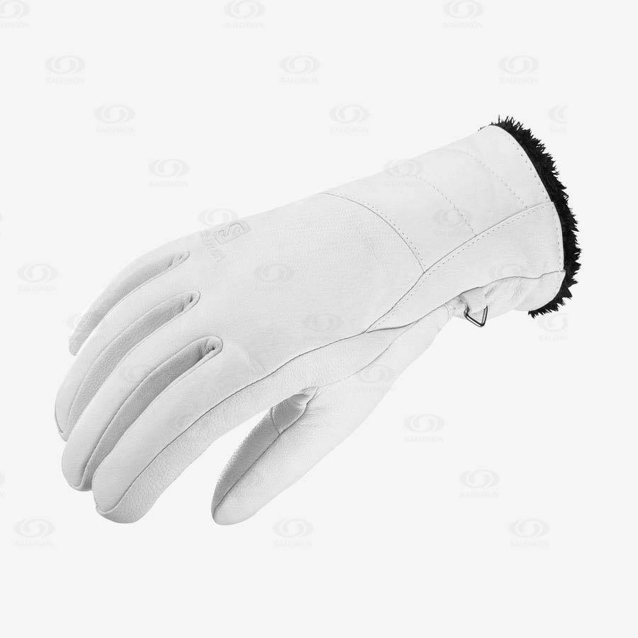 White Salomon NATIVE Women\'s Gloves | US-A1927