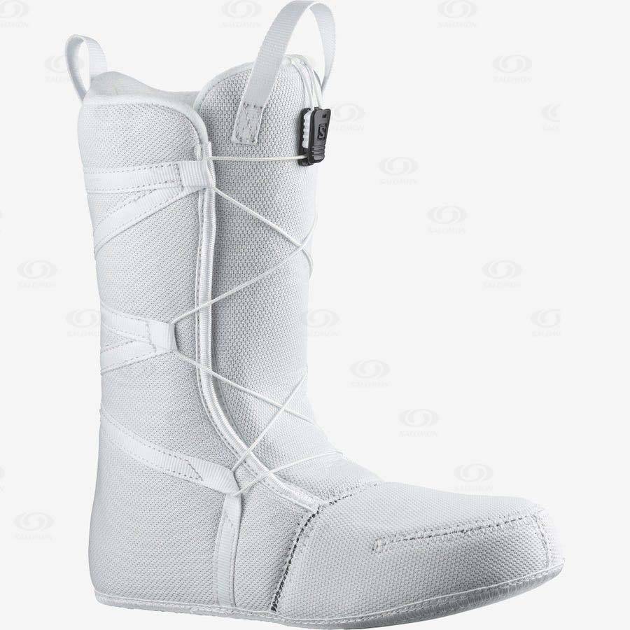 White Salomon PEARL BOA WHITE Women's Ski Boots | US-M2399