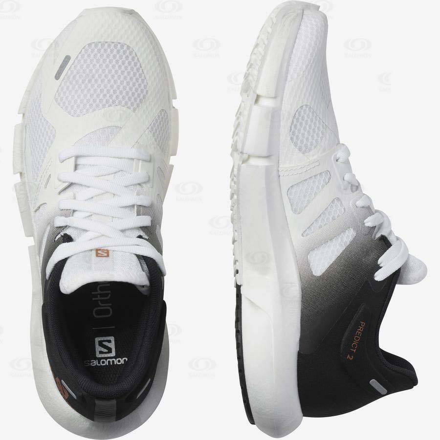 White Salomon PREDICT 2 Women's Running Shoes | US-N1617