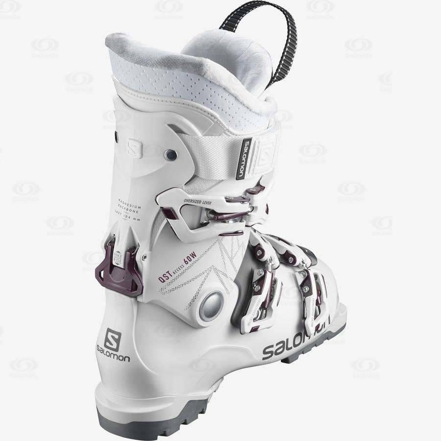 White Salomon QST ACCESS 60 Women's Ski Boots | US-L1144