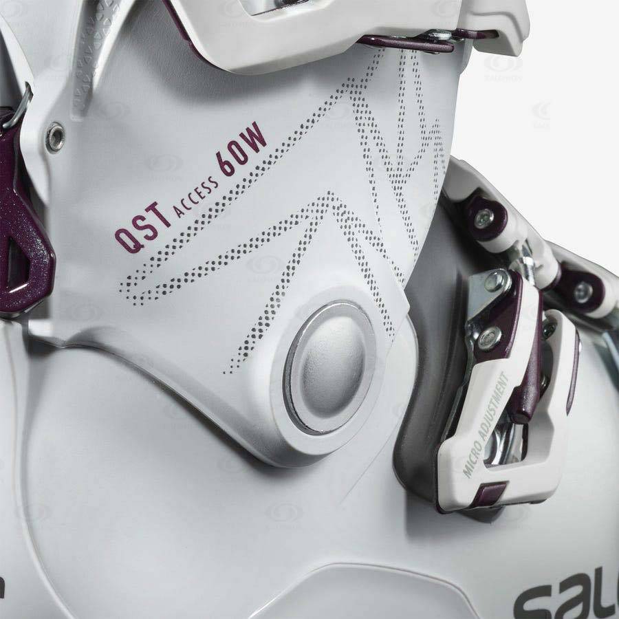 White Salomon QST ACCESS 60 Women's Ski Boots | US-L1144