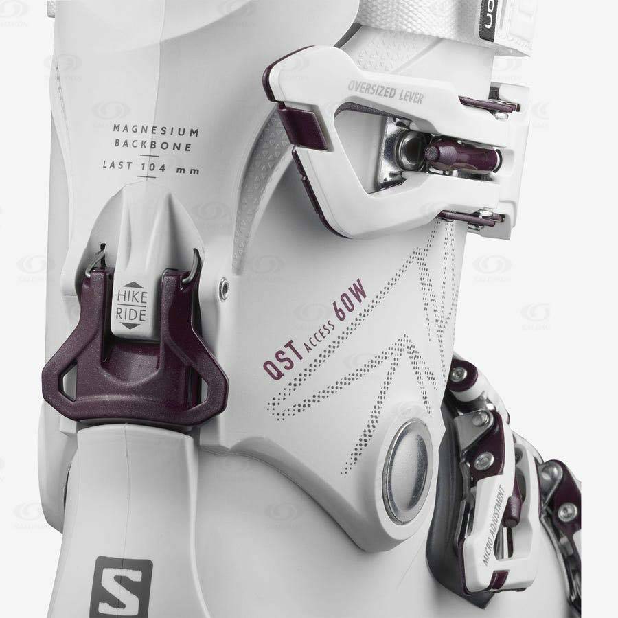 White Salomon QST ACCESS 60 Women's Ski Boots | US-L1144