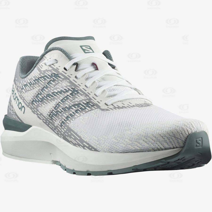 White Salomon SONIC 5 BALANCE Men's Running Shoes | US-W4140