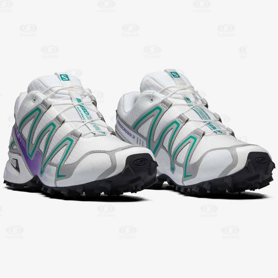 White Salomon SPEEDCROSS 3 Women's Sneakers | US-S1478