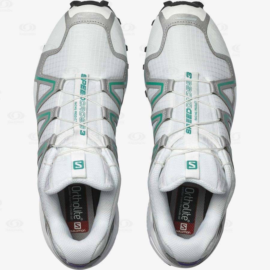 White Salomon SPEEDCROSS 3 Women's Sneakers | US-S1478