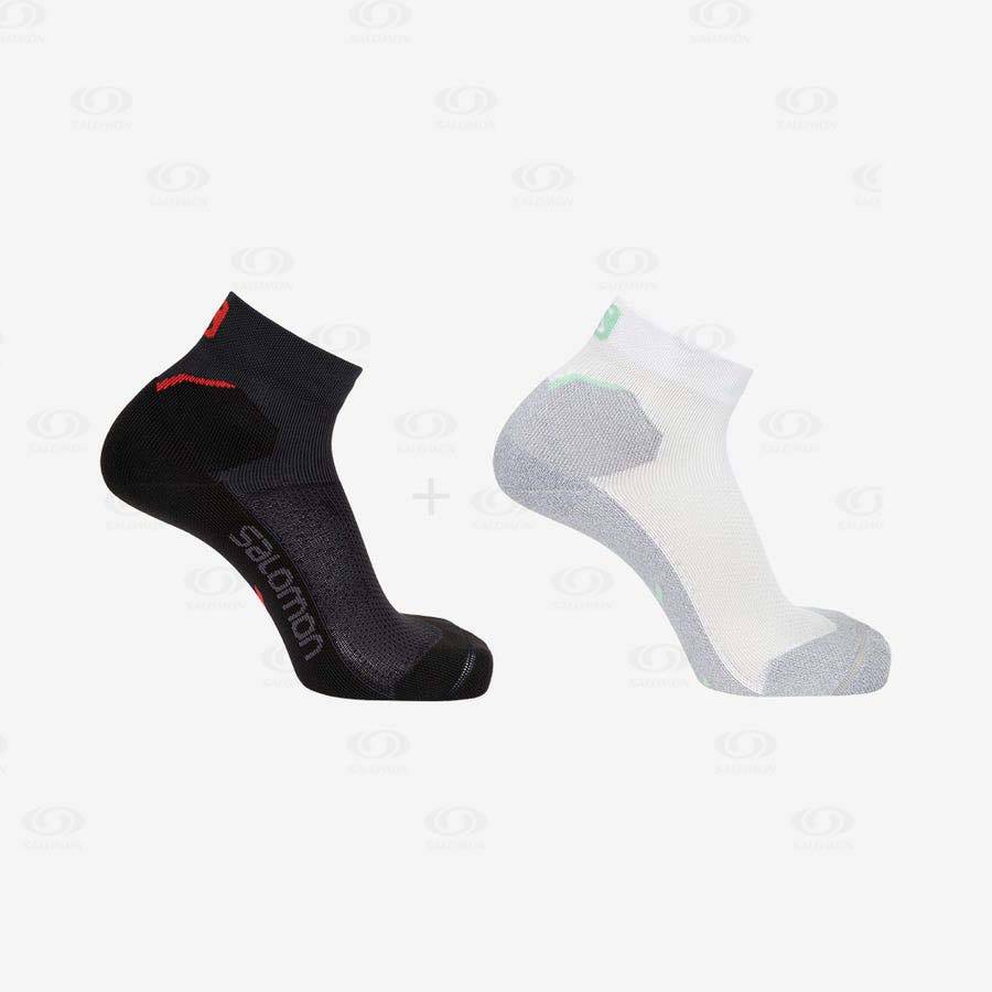 White Salomon SPEEDCROSS ANKLE 2-PACK Women's Socks | US-A2487