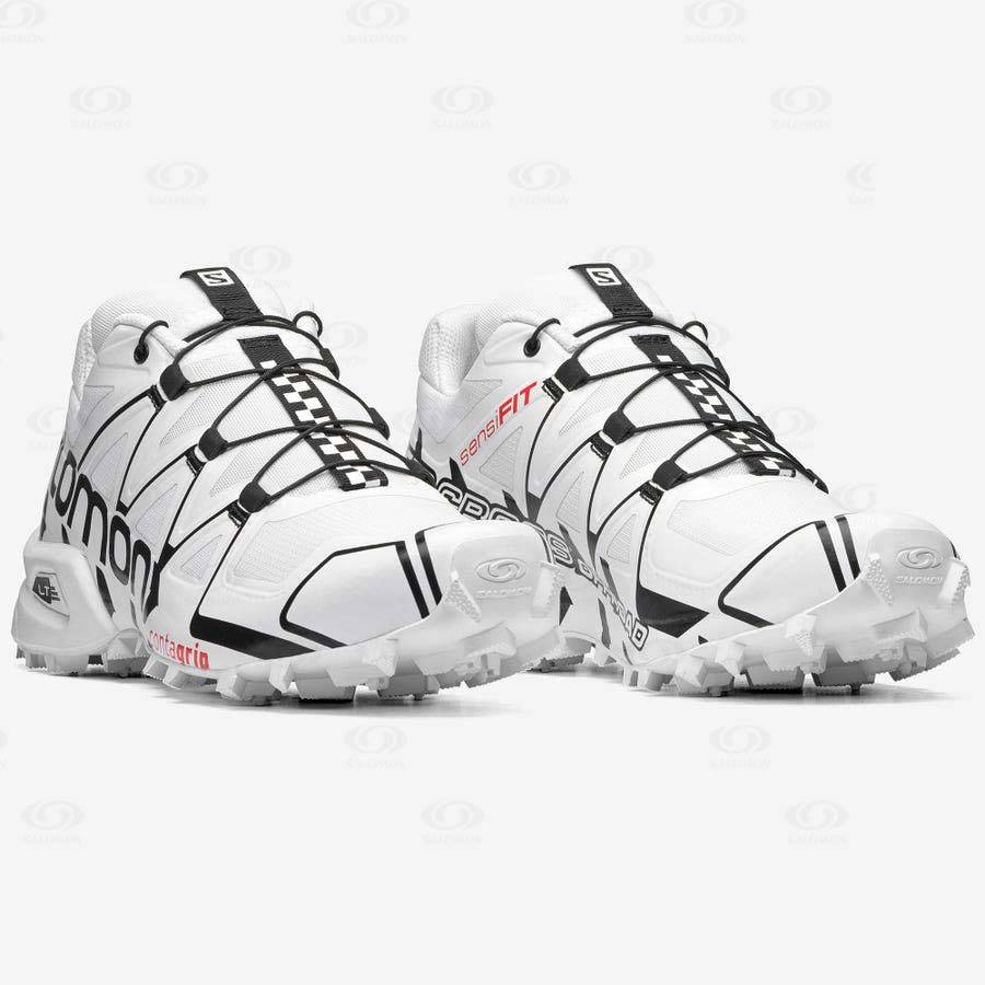 White Salomon SPEEDCROSS OFFROAD Men's Sneakers | US-O2027