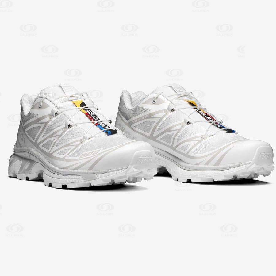 White Salomon XT-6 Men's Sneakers | US-L1851