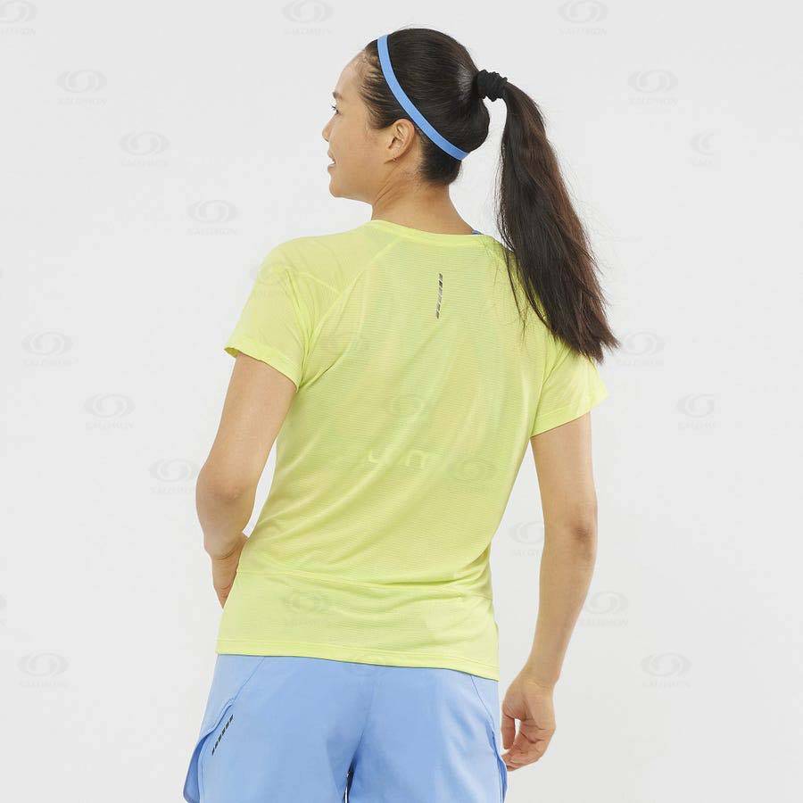 Ye Salomon CROSS RUN Women's T Shirts | US-L2019