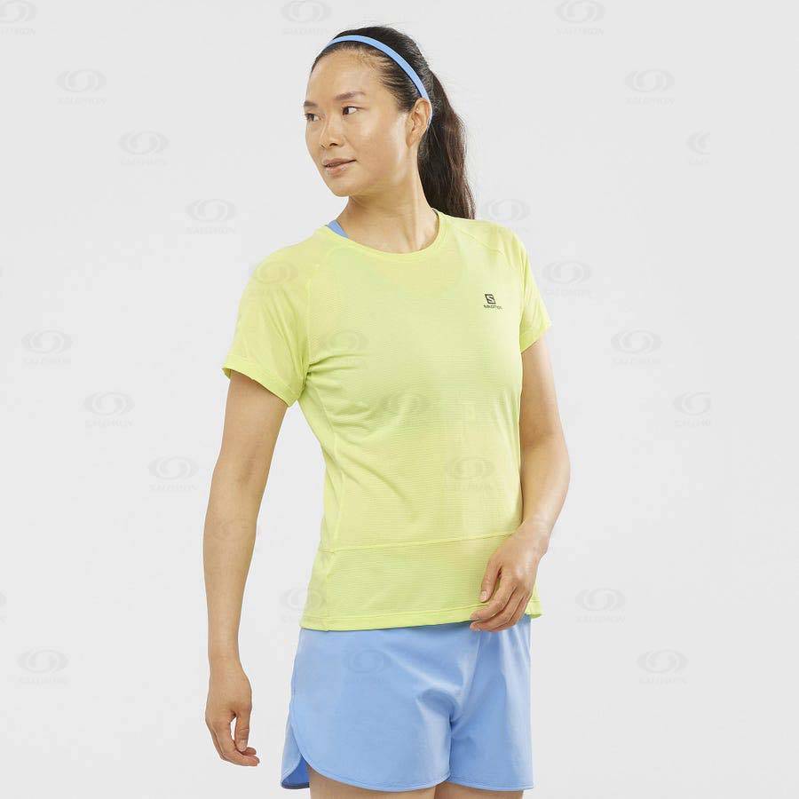 Ye Salomon CROSS RUN Women's T Shirts | US-L2019