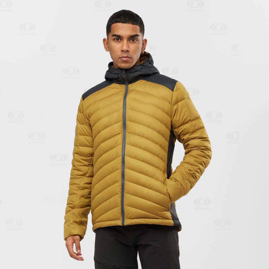 Yellow Salomon ESSENTIAL XWARM DOWN Men's Insulated Jackets | US-O1880