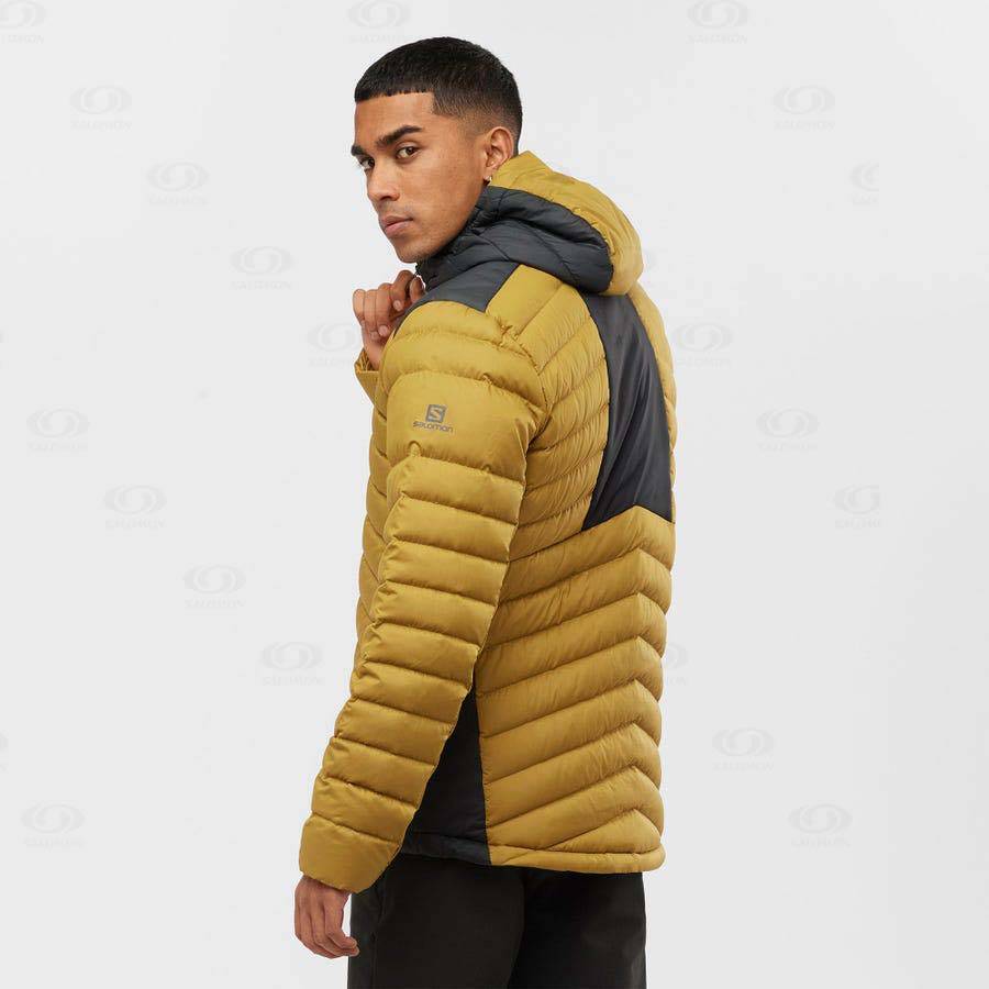 Yellow Salomon ESSENTIAL XWARM DOWN Men's Insulated Jackets | US-O1880