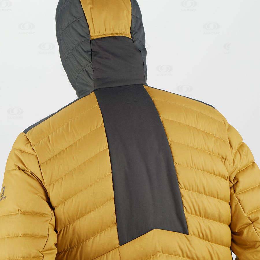 Yellow Salomon ESSENTIAL XWARM DOWN Men's Insulated Jackets | US-O1880