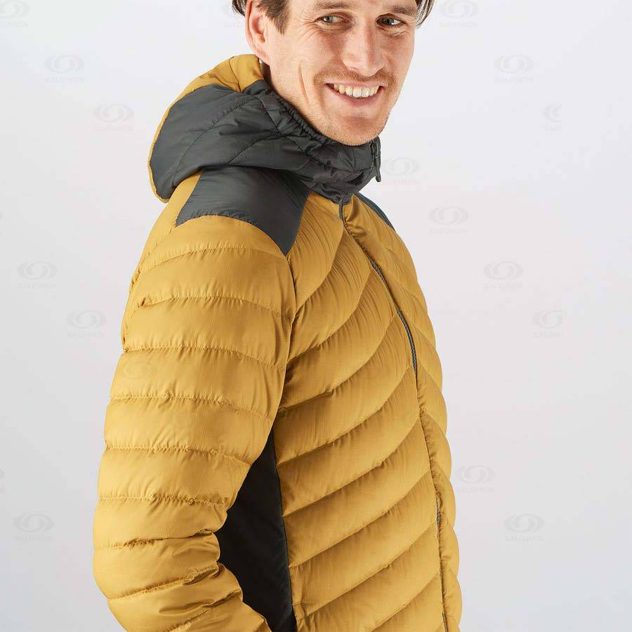 Yellow Salomon ESSENTIAL XWARM DOWN Men's Insulated Jackets | US-O1880