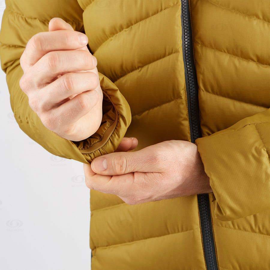 Yellow Salomon ESSENTIAL XWARM DOWN Men's Insulated Jackets | US-O1880