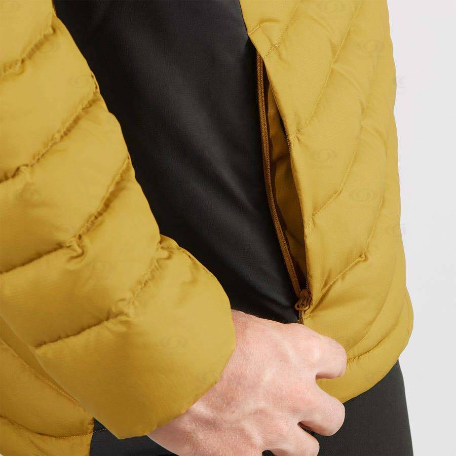 Yellow Salomon ESSENTIAL XWARM DOWN Men's Insulated Jackets | US-O1880