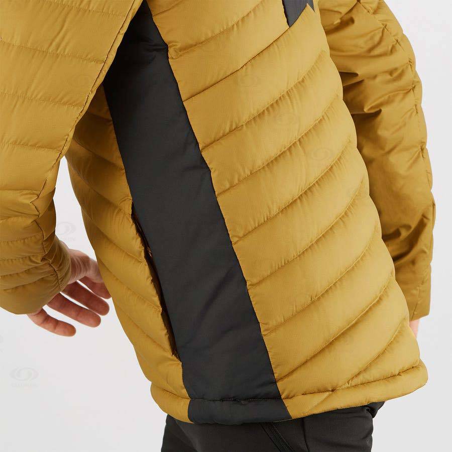 Yellow Salomon ESSENTIAL XWARM DOWN Men's Insulated Jackets | US-O1880