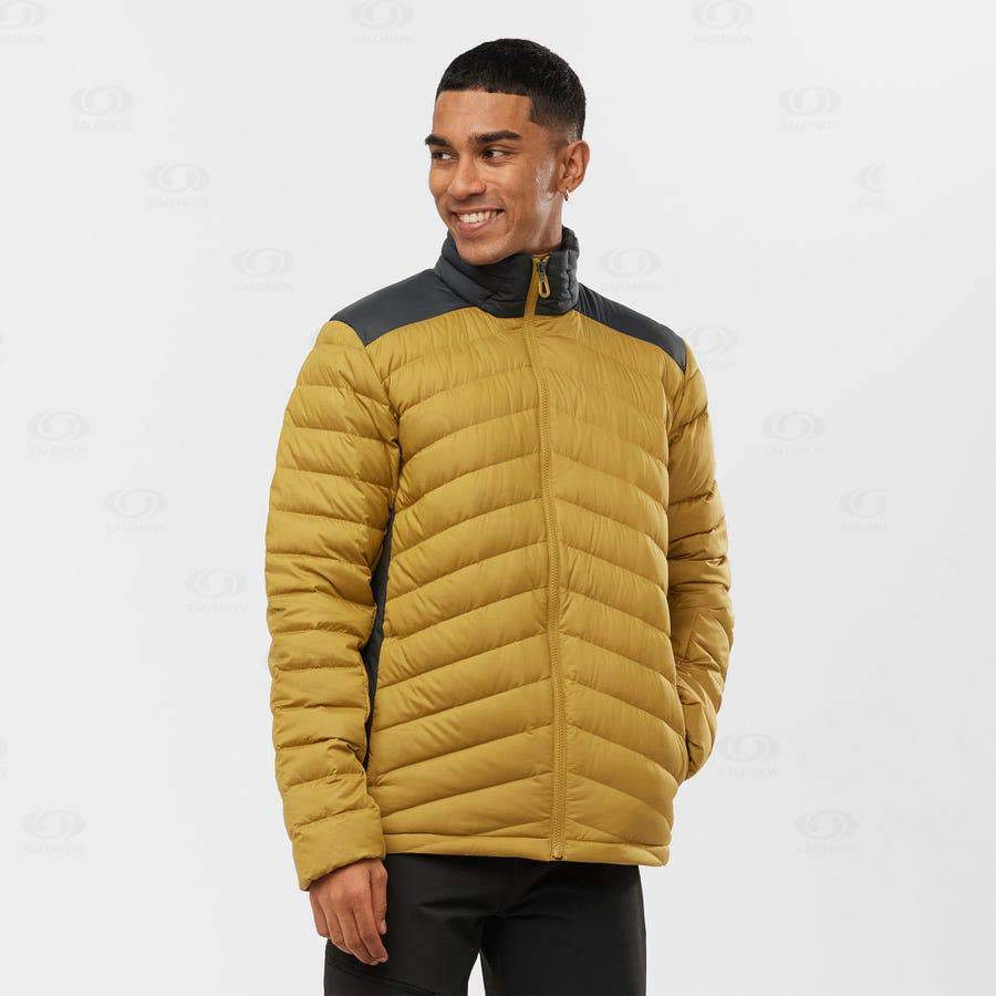 Yellow Salomon ESSENTIAL XWARM DOWN Men's Insulated Jackets | US-S2451