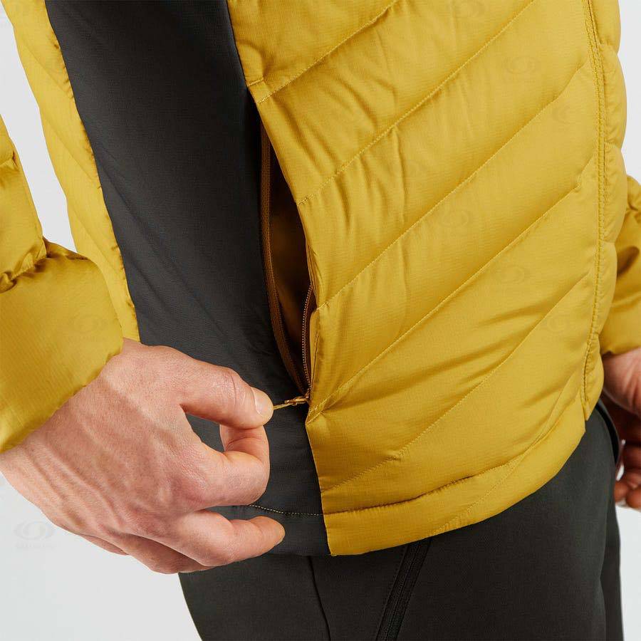 Yellow Salomon ESSENTIAL XWARM DOWN Men's Insulated Jackets | US-S2451