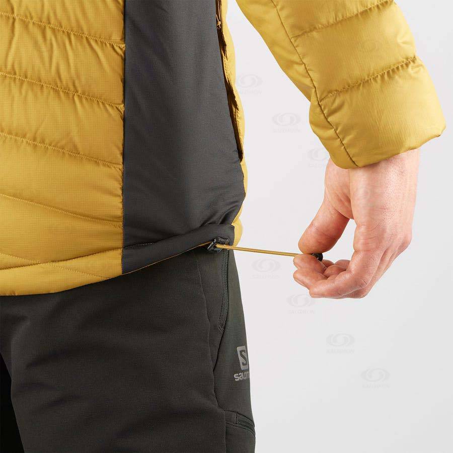 Yellow Salomon ESSENTIAL XWARM DOWN Men's Insulated Jackets | US-S2451