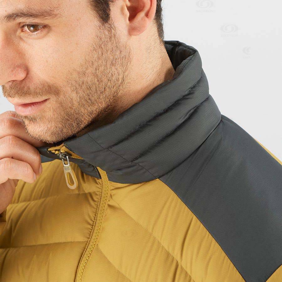 Yellow Salomon ESSENTIAL XWARM DOWN Men's Insulated Jackets | US-S2451