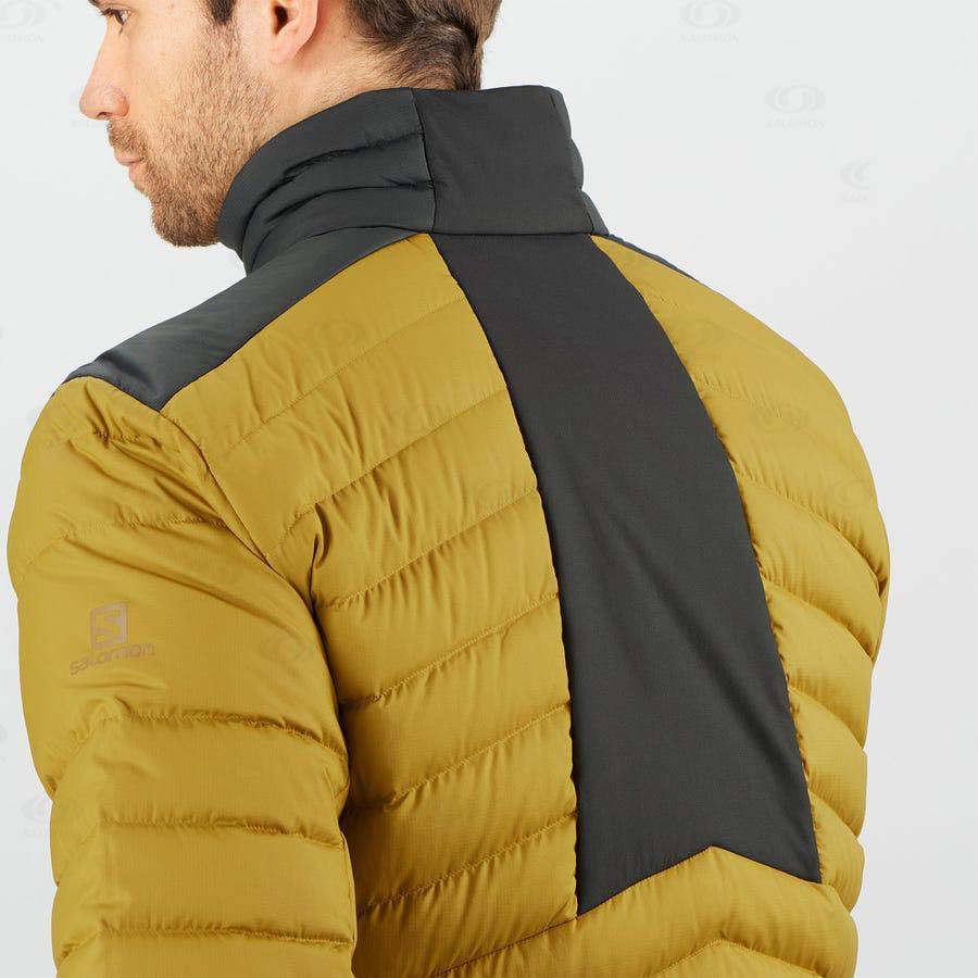 Yellow Salomon ESSENTIAL XWARM DOWN Men's Insulated Jackets | US-S2451