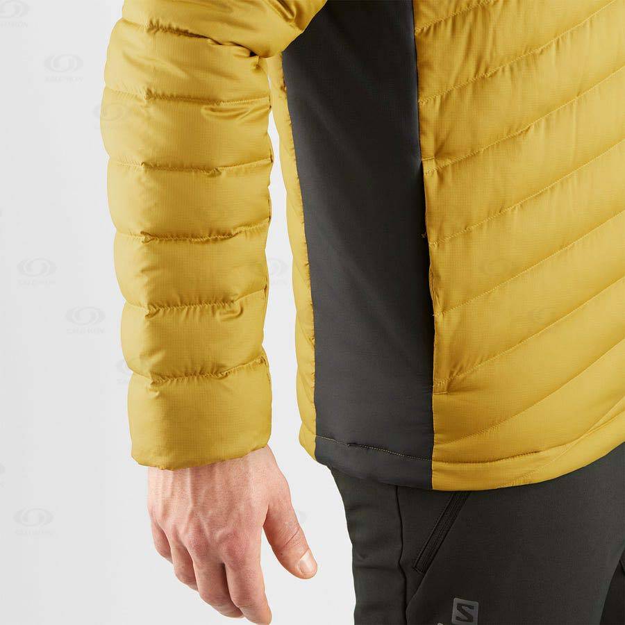 Yellow Salomon ESSENTIAL XWARM DOWN Men's Insulated Jackets | US-S2451