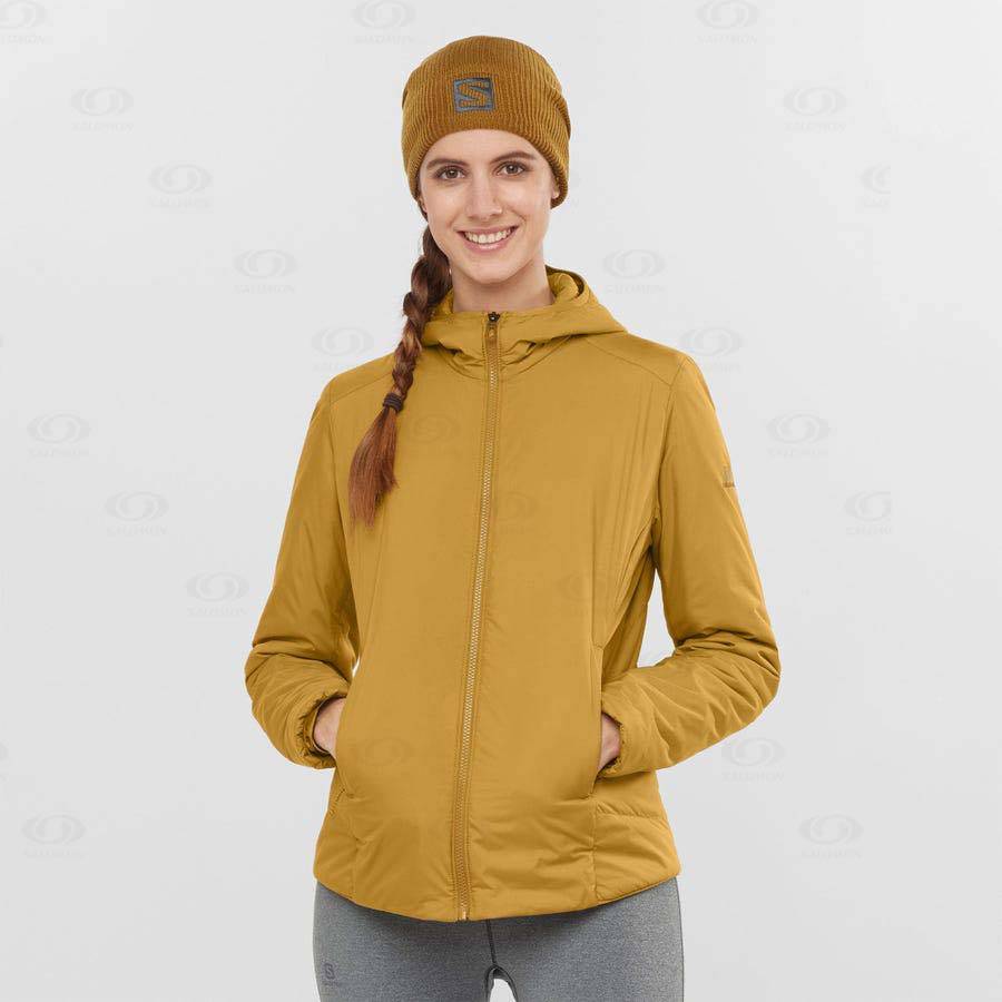 Yellow Salomon OUTRACK INSULATED Women's Insulated Jackets | US-M1419