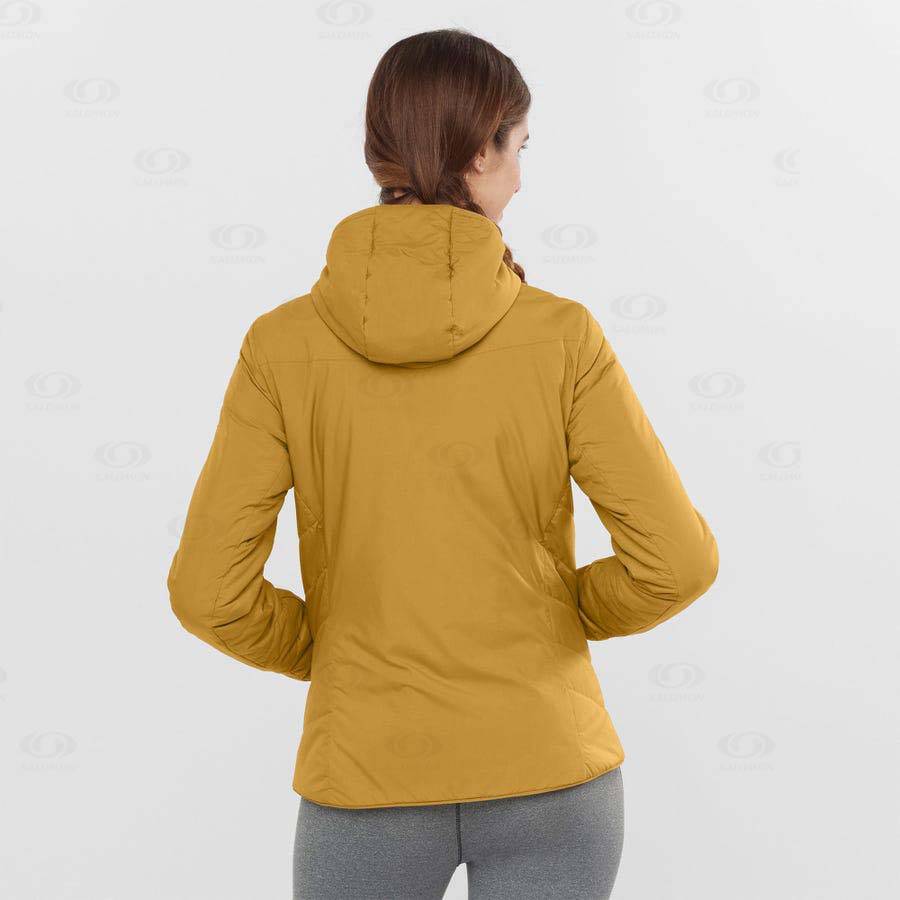 Yellow Salomon OUTRACK INSULATED Women's Insulated Jackets | US-M1419