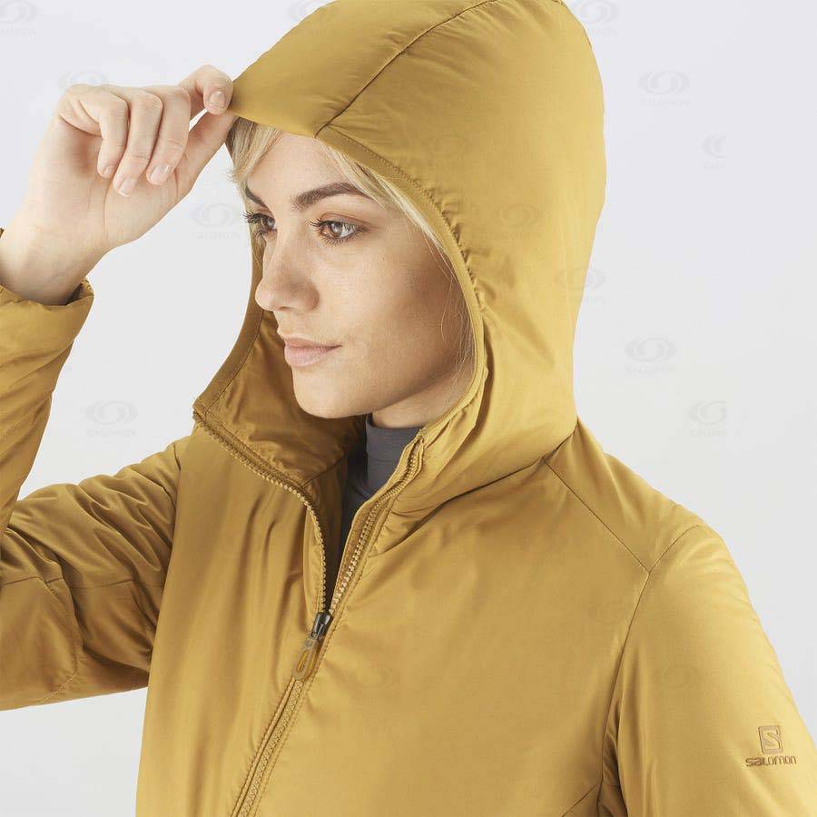 Yellow Salomon OUTRACK INSULATED Women's Insulated Jackets | US-M1419