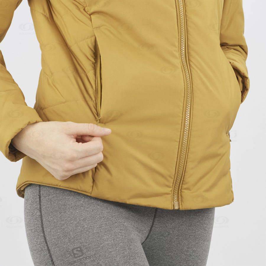 Yellow Salomon OUTRACK INSULATED Women's Insulated Jackets | US-M1419