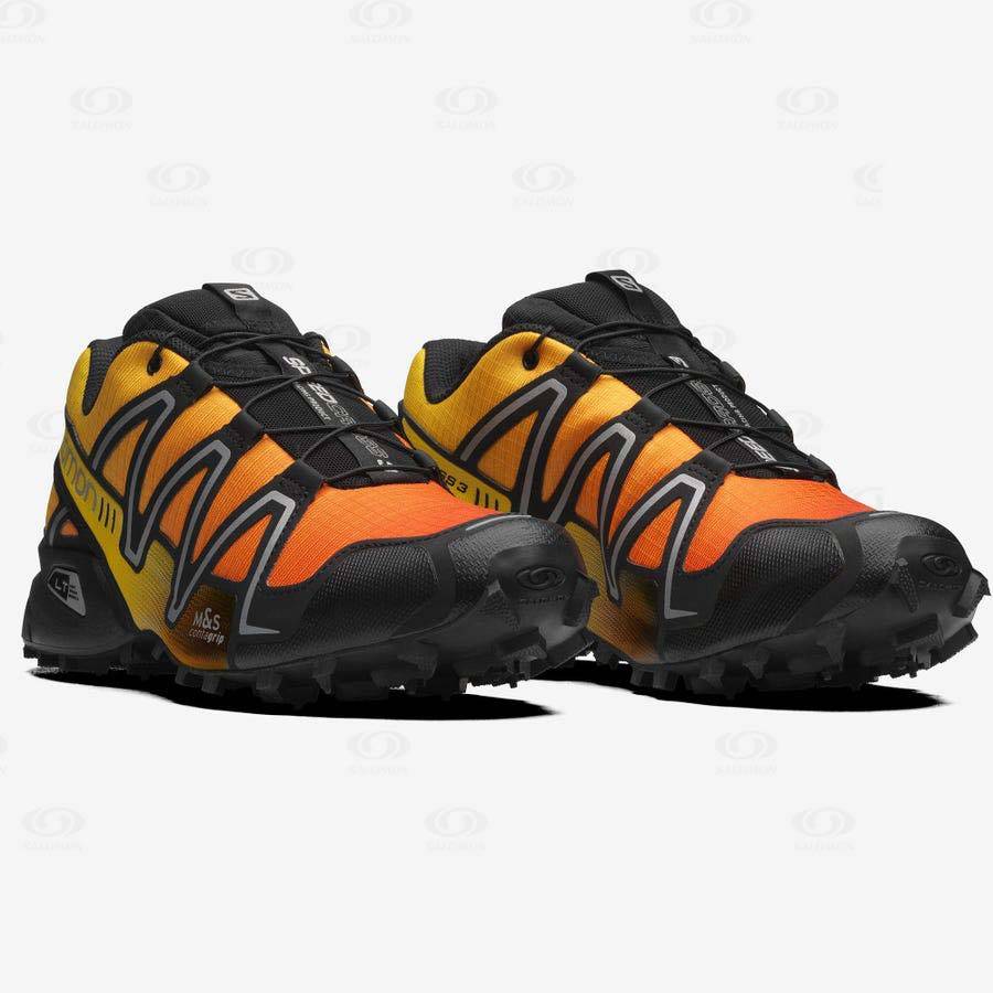 Yellow Salomon SPEEDCROSS 3 GRADIENT Men's Sneakers | US-W1600