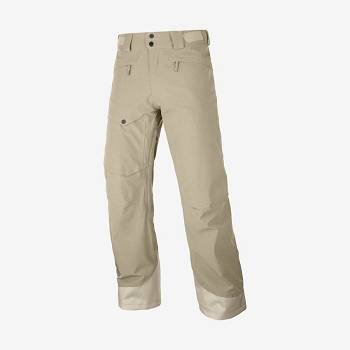 Beige Salomon UNTRACKED Men's Ski Pants | US-M1867