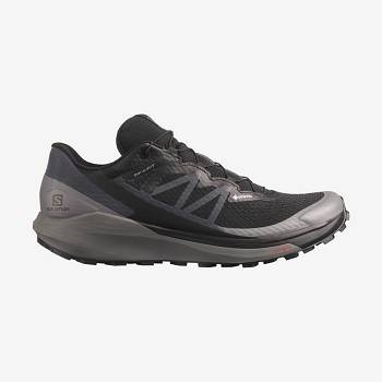 Black / Black Salomon SENSE RIDE 4 GORE-TEX INVISIBLE FIT Men's Trail Running Shoes | US-L1599