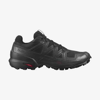 Black / Black Salomon SPEEDCROSS 5 Men's Trail Running Shoes | US-A1010