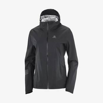 Black / Blue Salomon BONATTI WATERPROOF Women's Waterproof Jackets | US-A1892