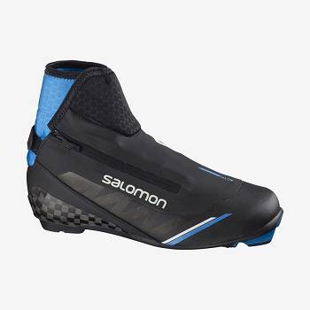 Black / Blue Salomon RC10 CARBON NOCTURNE PROLINK Women's Ski Boots | US-A2291