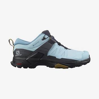 Black / Blue Salomon X ULTRA 4 GORE-TEX Women's Waterproof Shoes | US-N1498