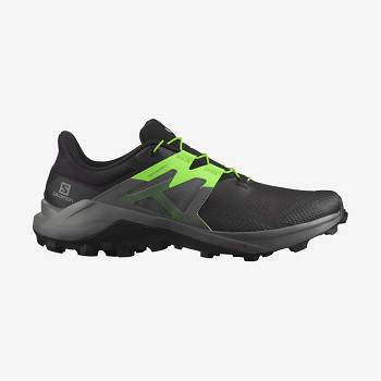 Black / Green Salomon WILDCROSS 2 Men's Trail Running Shoes | US-N1953