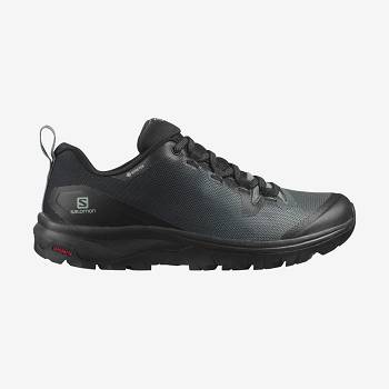 Black / Olive Salomon VAYA GORE-TEX Women's Hiking Shoes | US-L1683