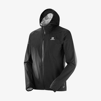 Black Salomon BONATTI 2.5L Men's Waterproof Jackets | US-N1547