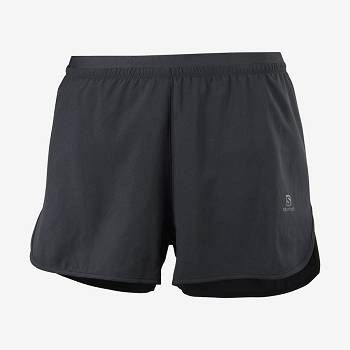 Black Salomon CROSS 3'' Women's Shorts | US-S1793