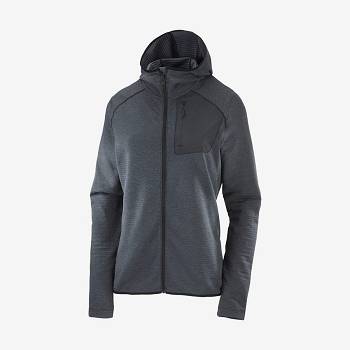 Black Salomon ESSENTIAL LIGHTWARM HOODED Women's Hoodie | US-A2382