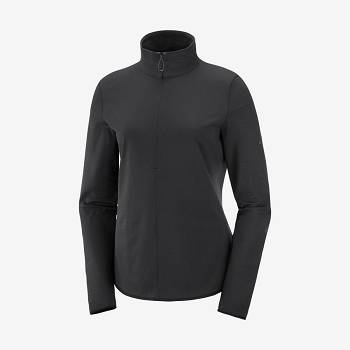 Black Salomon ESSENTIAL LIGHTWARM Women's Hoodie | US-L2593