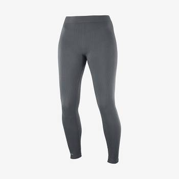 Black Salomon ESSENTIAL SEAMLESS Women's Running Tights | US-S2031